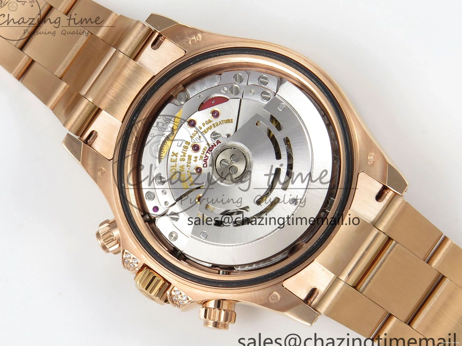 0203 FlexibleFit Daytona 116595 RBOW Rainbow IPKF Best Edition Black RG Dial on RG Bracelet DD 276